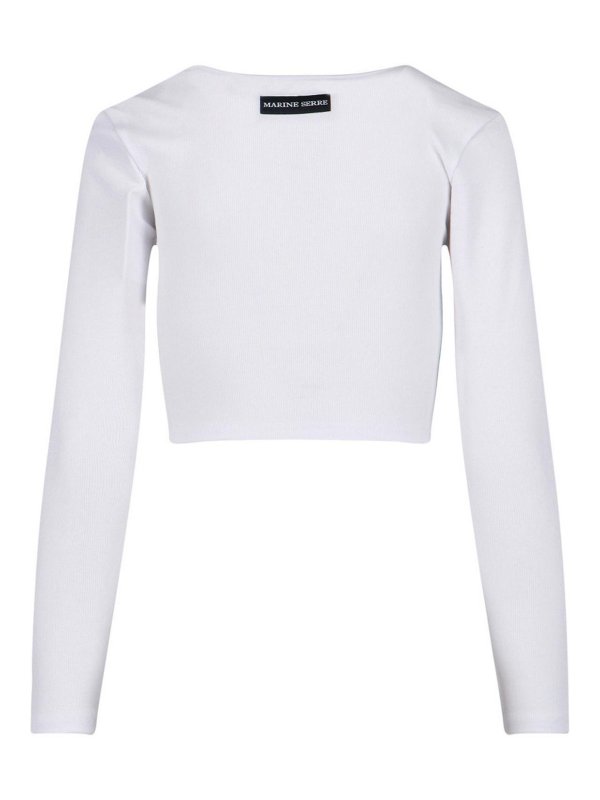 MARINE SERRE: Top e canotte online - Parte superiore corta