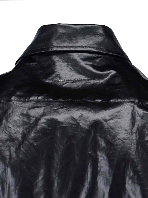 The Best Shops MM6 MAISON MARGIELA: shirts - Coated Linen Shirt