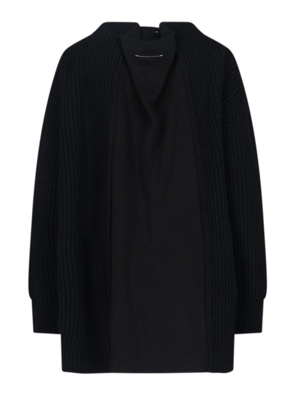 MM6 MAISON MARGIELA: knee length dresses online - Wool Blend Sweater Dress