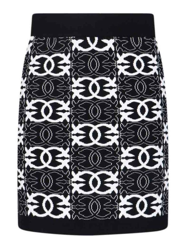 Pinko: Knielange und Midi Röcke - Midirock - Weiß