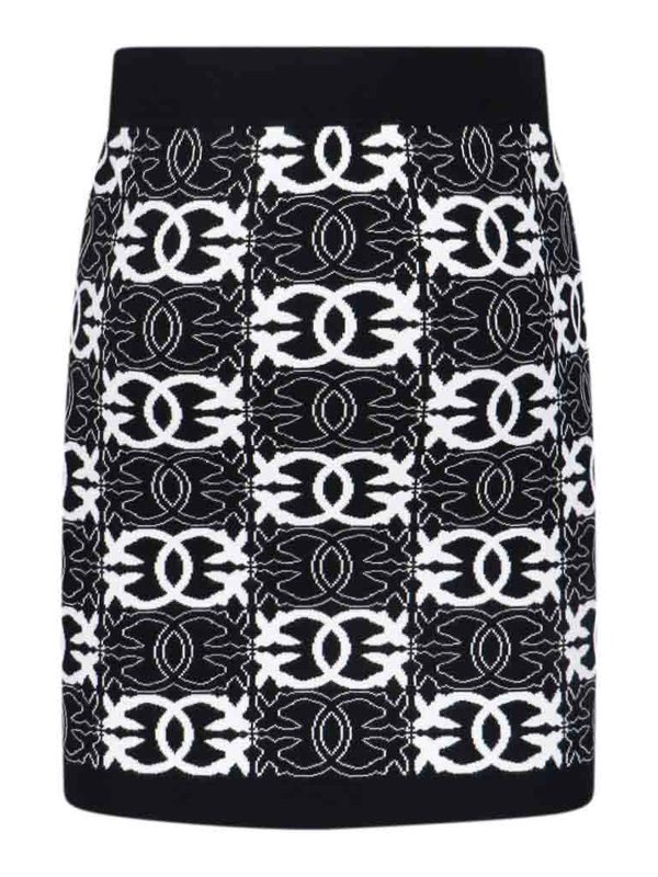 Pinko: Knielange und Midi Röcke online - Midirock - Weiß