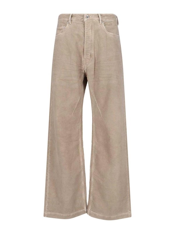 RICK OWENS: Jeans Rectos - Vaqueros Rectos - Beis
