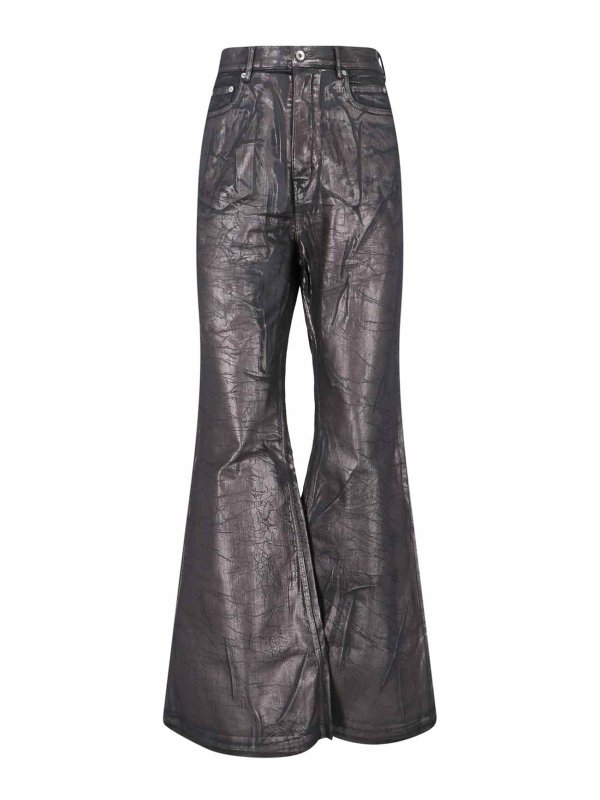 RICK OWENS: Bootcut - Bootcut Jeans - Schwarz