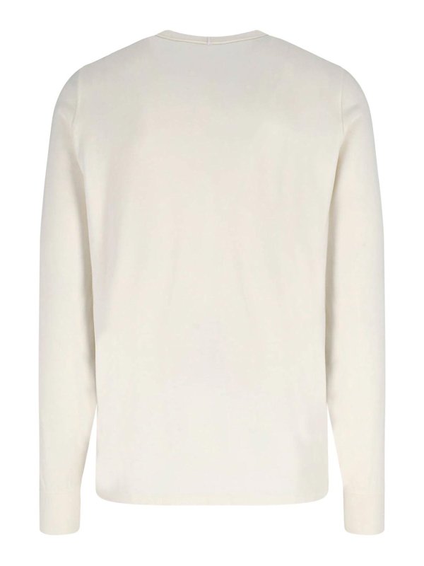 RICK OWENS: Suéteres con cuello pico online - Suéter Cuello Redondo - Blanco