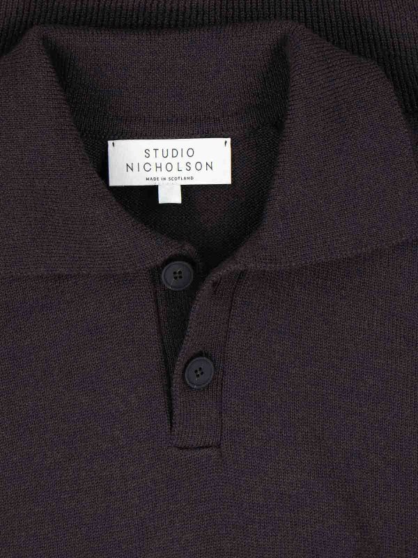 The Best Shops STUDIO NICHOLSON: polo - Maglia Polo In Lana Merino