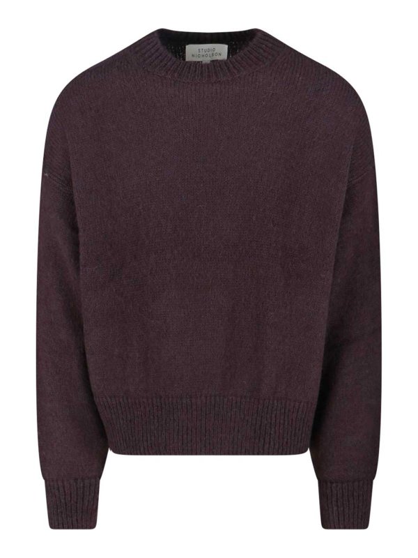 STUDIO NICHOLSON: crew necks - Maglione In Misto Mohair
