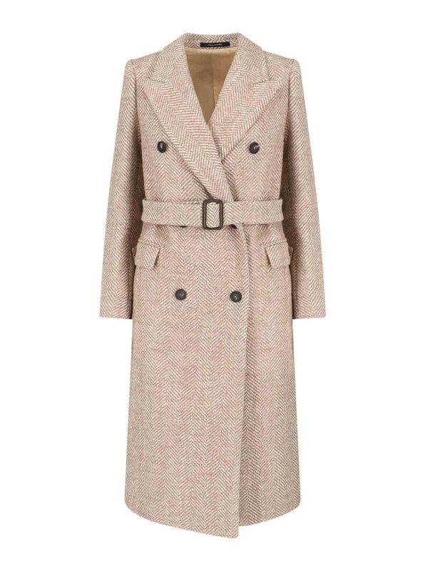 The Best Shops TAGLIATORE: knee length coats - Double-breasted coat