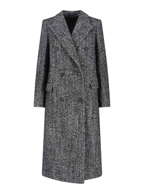 TAGLIATORE: knee length coats - Double-breasted coat