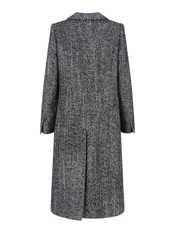 TAGLIATORE: knee length coats online - Double-breasted coat