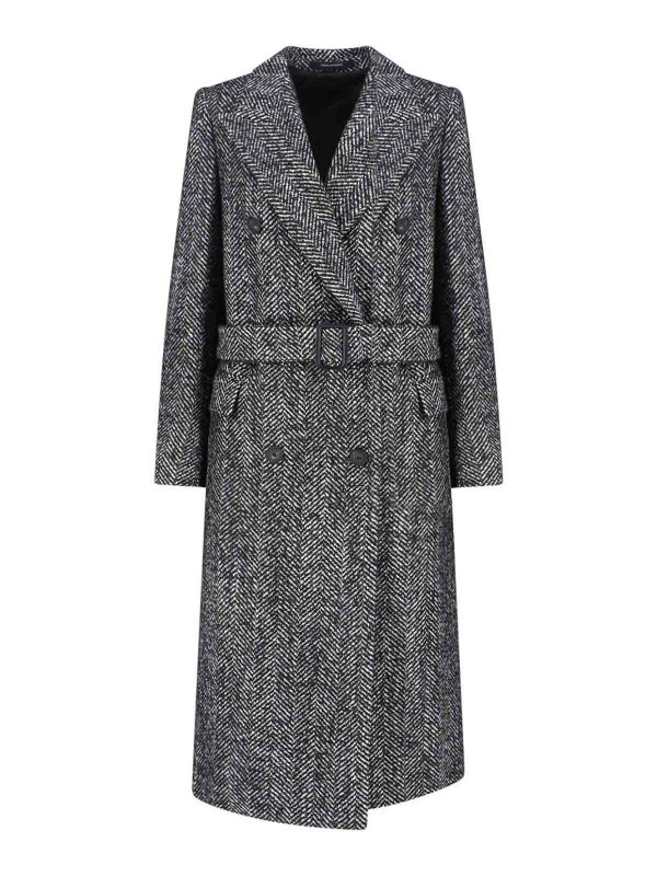 The Best Shops TAGLIATORE: knee length coats - Double-breasted coat
