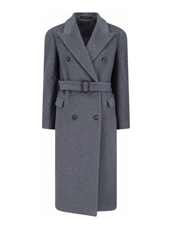 The Best Shops TAGLIATORE: cappotti al ginocchio - Cappotto Doppiopetto In Cashmere