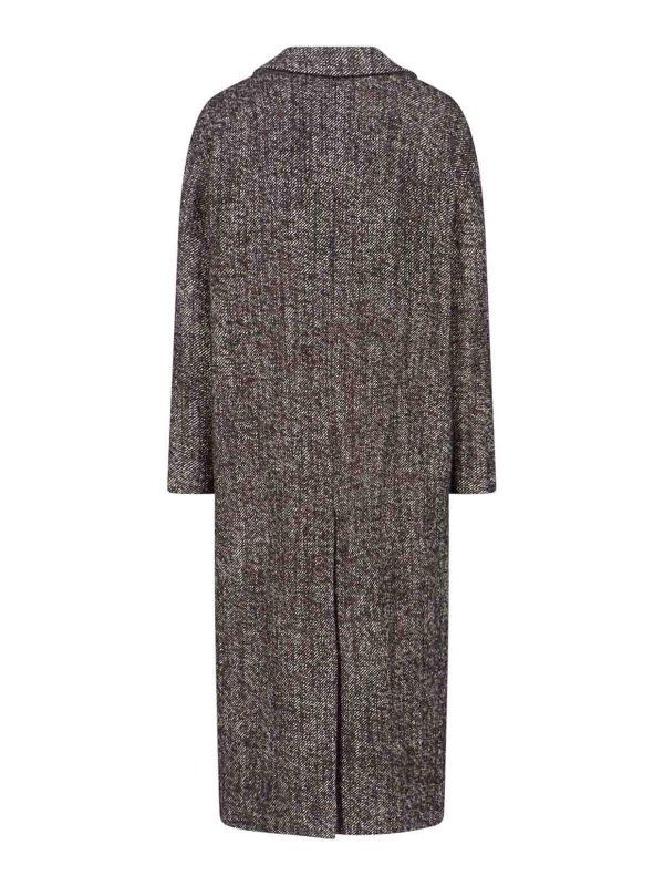 TAGLIATORE: knee length coats online - Double-breasted coat