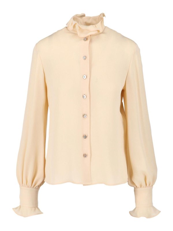 VALENTINO: Chemises - Chemise - Beige