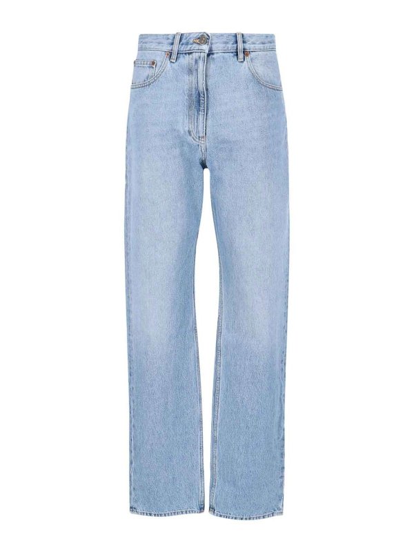 VALENTINO: Straight Leg Jeans - Straight Leg Jeans - Blau