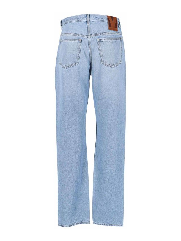 VALENTINO: Straight Leg Jeans online - Straight Leg Jeans - Blau