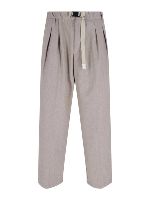 WHITE SAND: カジュアルトラウザー - カジュアルパンツ - ベージュ