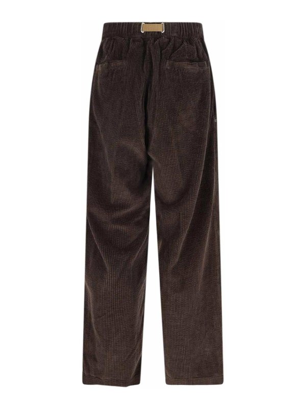 WHITE SAND: pantaloni casual online - Pantaloni In Velluto