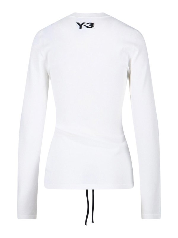 Y-3: Pull col rond online - Pull Col Rond - 3-Stripes