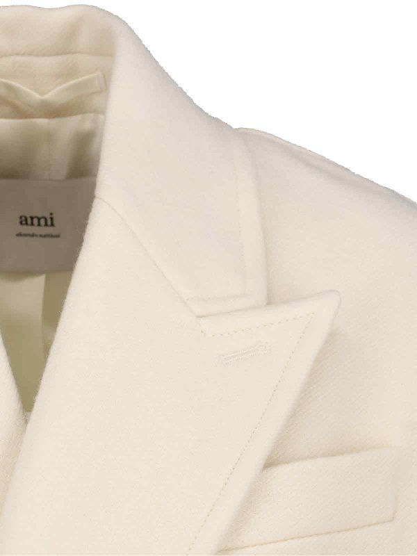 The Best Shops AMI PARIS: Manteaux au genou - Manteau Au Genou - Blanc