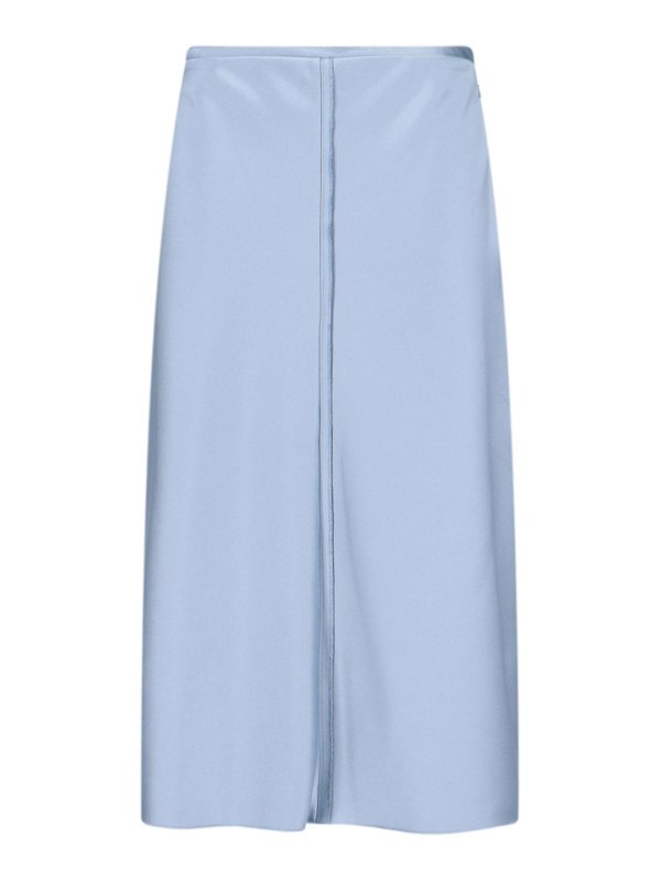 AMI PARIS: Faldas media pierna y semilargas - Falda Semilarga - Azul