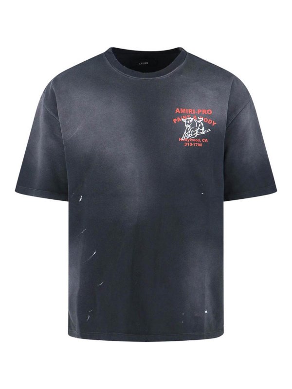 AMI PARIS: T-shirts - T-Shirt - Schwarz