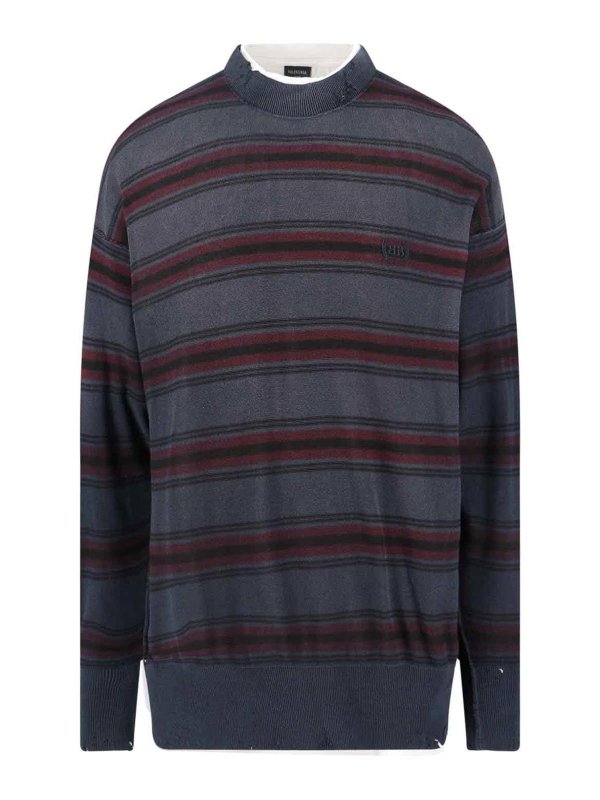 BALENCIAGA: shirts - Layered Logo Shirt