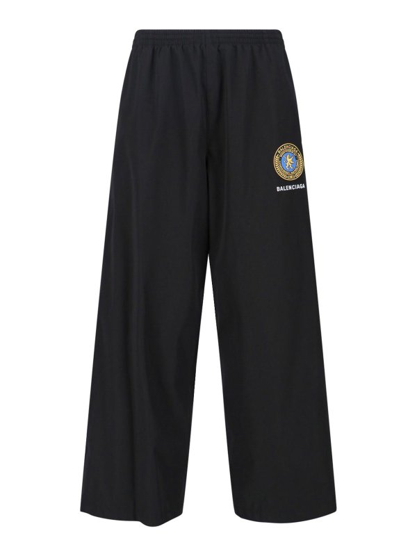 BALENCIAGA: tracksuit bottoms - Logo Sports Pants