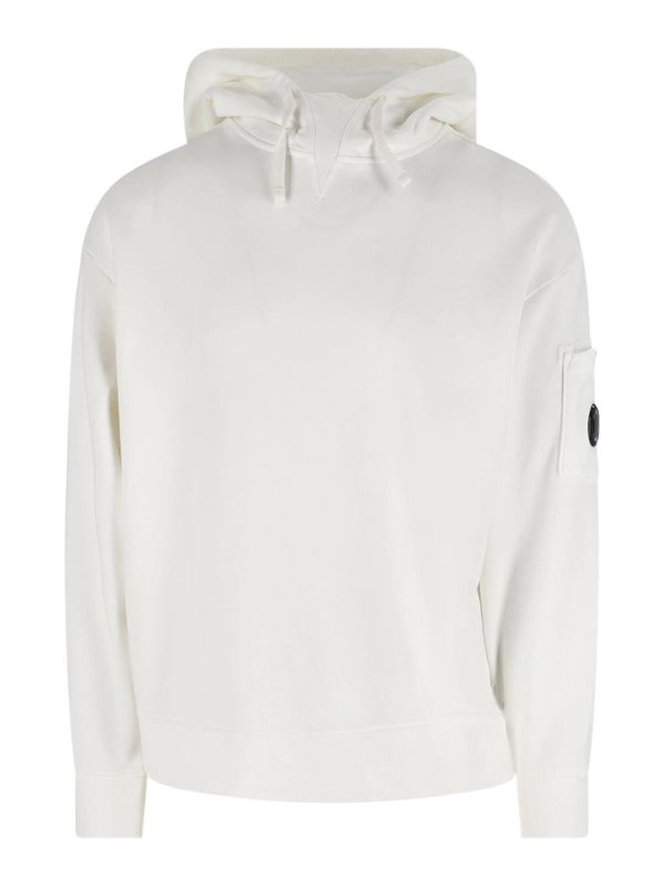 C.P. COMPANY: Sudaderas y suéteres - Sudadera - Blanco