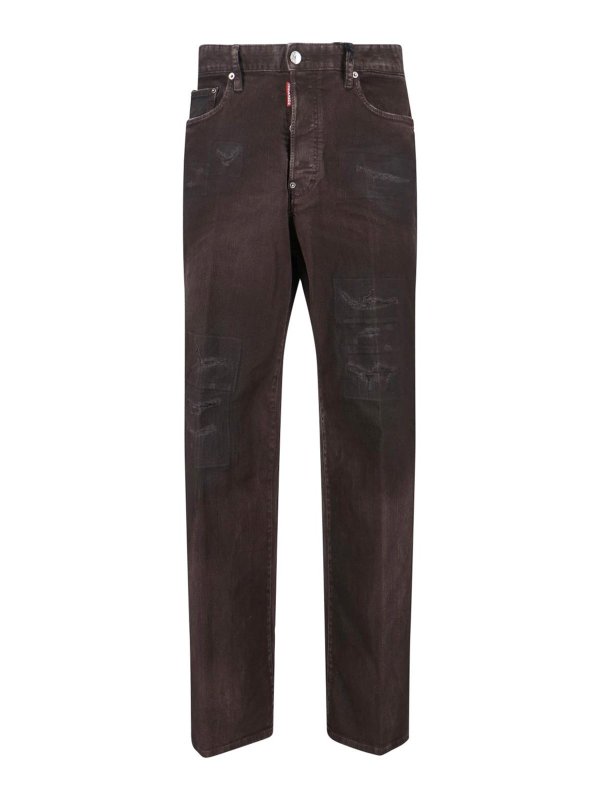 DSQUARED2: straight leg jeans - Jeans