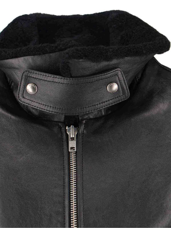 Lederjacke - Schwarz shop online: DUNST