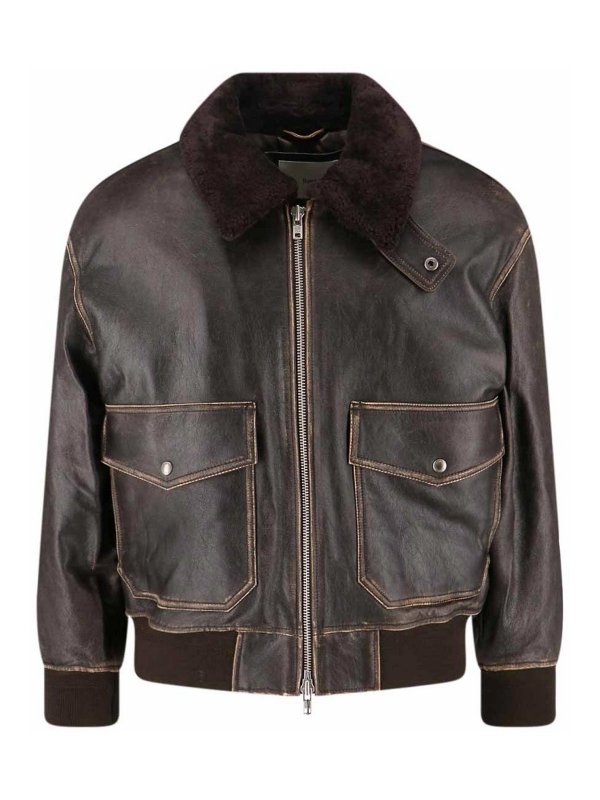 DUNST: レザージャケット - レザージャケット - ブラウン