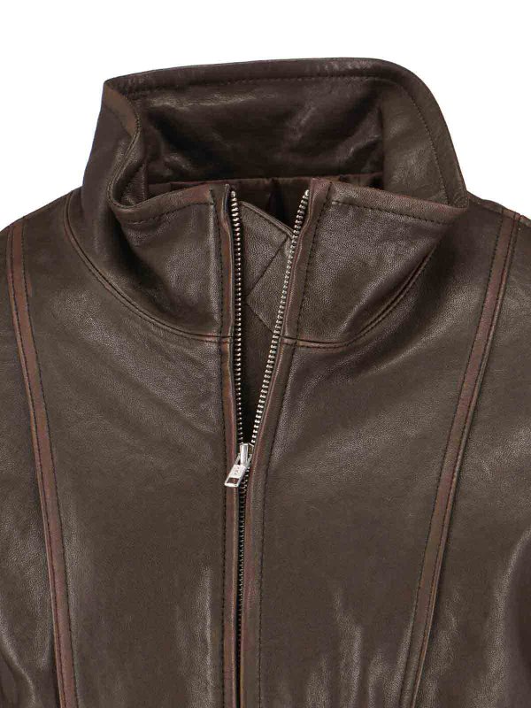 Chaqueta De Cuero - Marrón shop online: DUNST