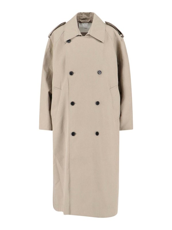 DUNST: trench coats - Trench In Misto Cotone