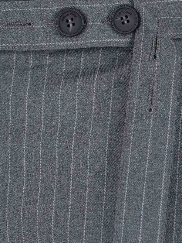 Virgin Wool Trousers shop online: EUDON CHOI