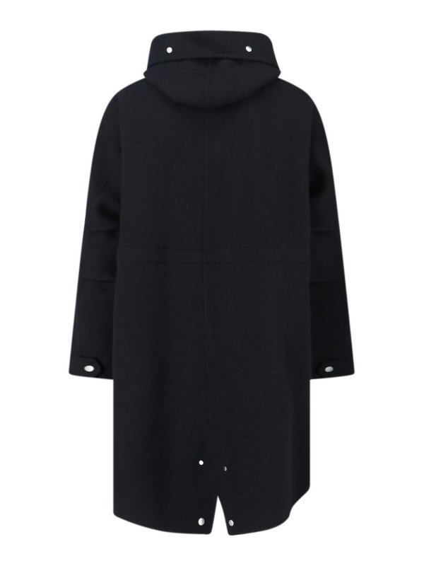 JIL SANDER: Abrigos semilargos online - Abrigo Midi - Negro