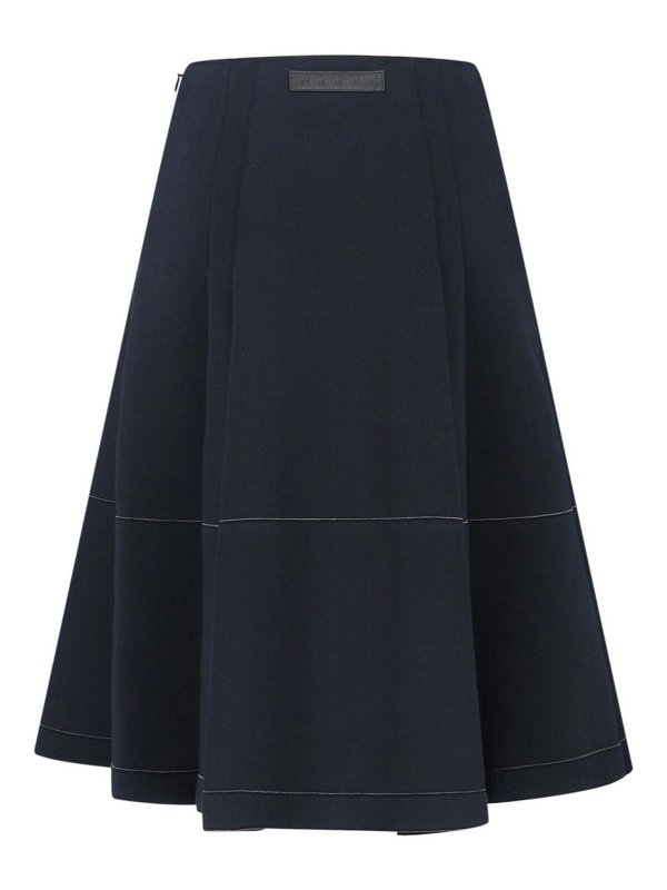 Marni: Jupes midi et au genou online - Jupe Midi - Noir