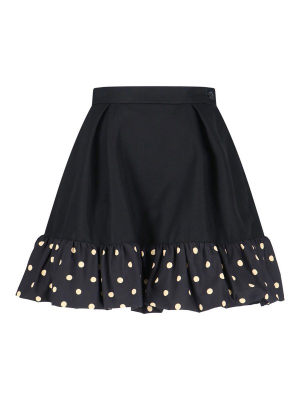 MOSCHINO: mini skirts - Polka Dot Mini Skirt