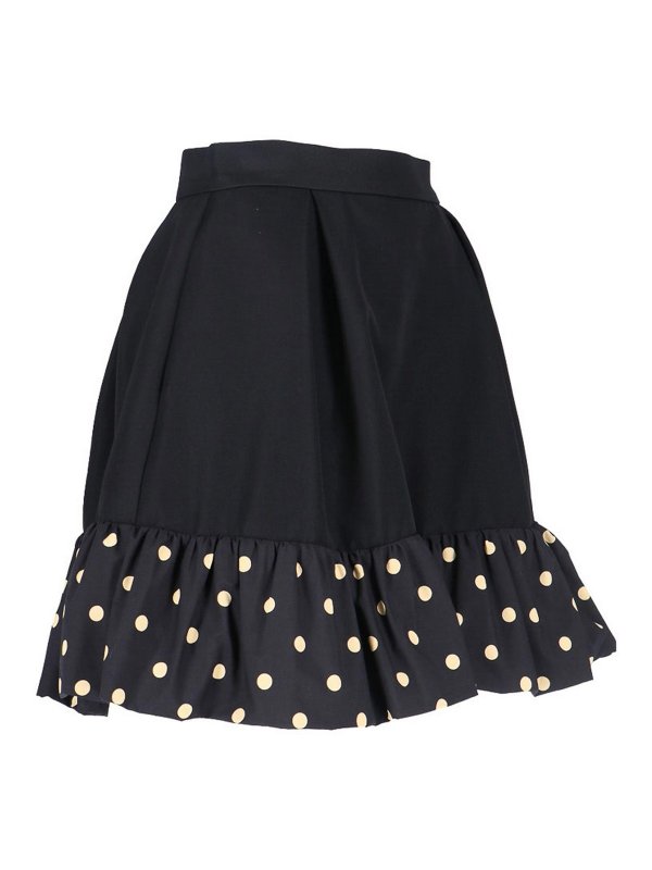 The Best Shops MOSCHINO: mini skirts - Polka Dot Mini Skirt