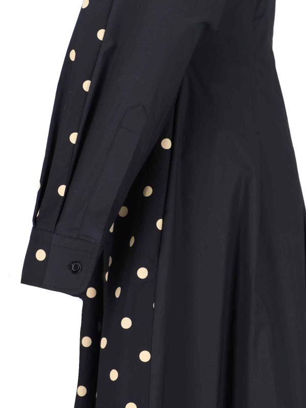 The Best Shops MOSCHINO: knee length dresses - Vestito  Chemisier A Pois