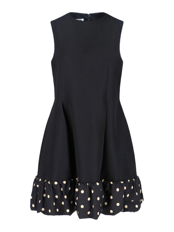 MOSCHINO: knee length dresses - Polka Dot Midi Dress
