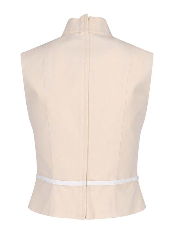 MOSCHINO: Top e canotte online - Top In Garbadine Di Cotone