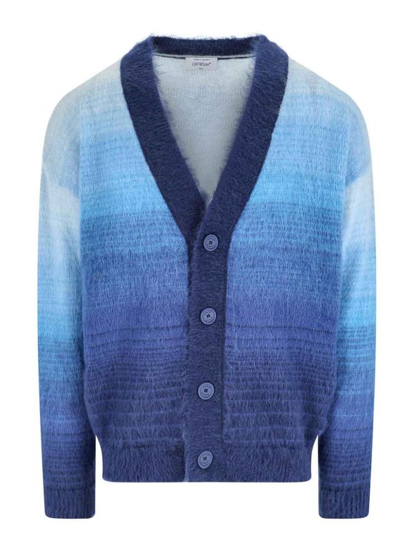 OFF-WHITE: Cardigans - Cardigan - Blau