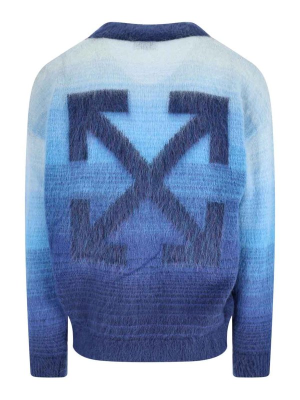 OFF-WHITE: Cardigans online - Cardigan - Blau