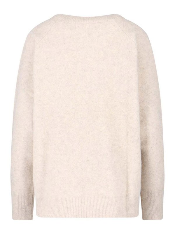 P.A.R.O.S.H.: Strickpullover mit Rundhalsausschnitt online - Rundhalspullover - Weiß