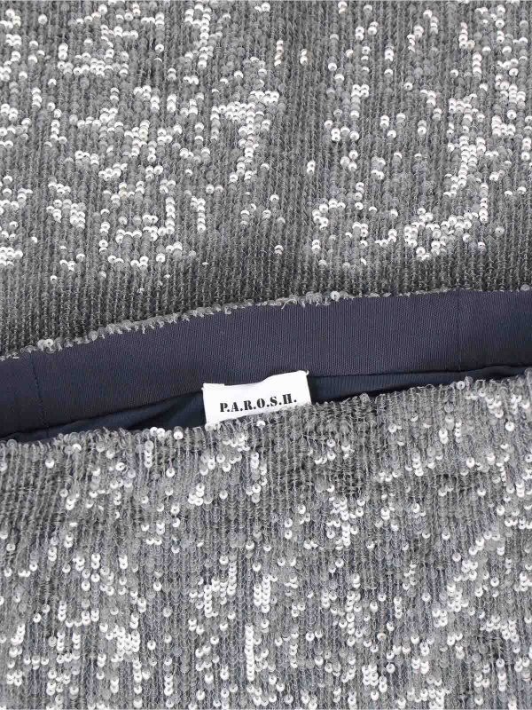 P.A.R.O.S.H. buy online 膝丈/ミディスカート - グレー