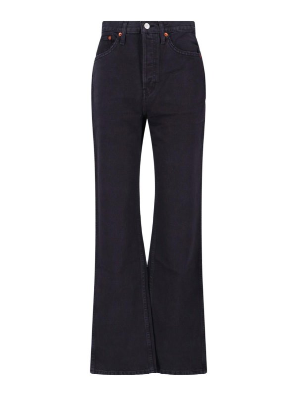 RE/DONE: Bootcut - Bootcut Jeans - Schwarz