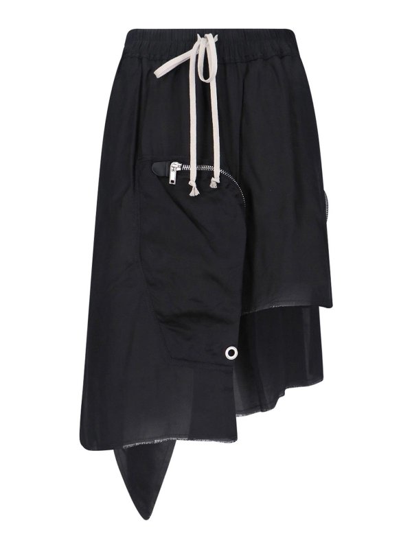 RICK OWENS: Faldas media pierna y semilargas - Falda Semilarga - Negro