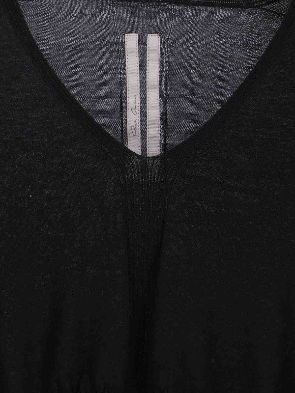 The Best Shops RICK OWENS: Strickpullover mit Rundhalsausschnitt - Rundhalspullover - Schwarz