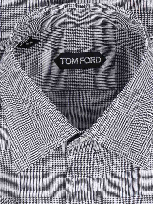 Houndstooth shirt shop online: TOM FORD