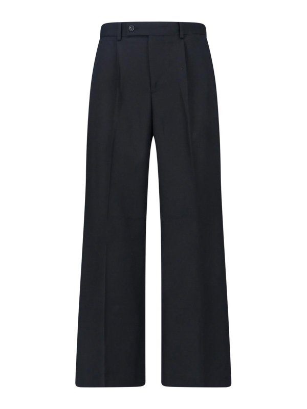 TONYWACK: レザートラウザー - レザーパンツ - 黒